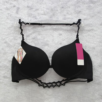 

Fashion Women Bra Halter-Neck Front Closure Smooth Surface Push Up Underwear Lingerie