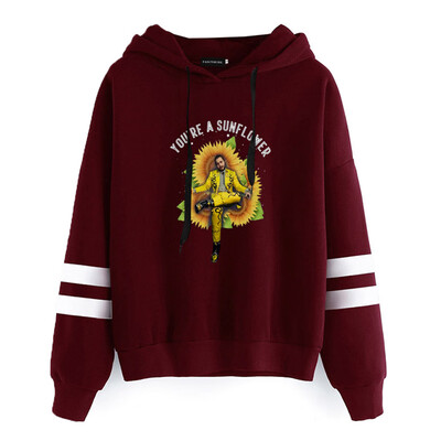 

Herqw61 Unisex Rapper Post Malone Women Hoodie Celebration Splatter Striped Sleeve Pullover Sweatshirt
