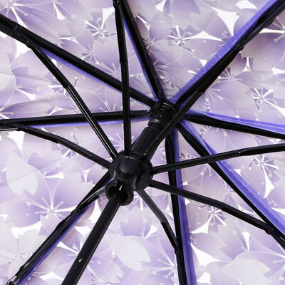 

Siaonvr Transparent Clear Umbrella Cherry Blossom Mushroom Apollo Sakura Umbrella Blue