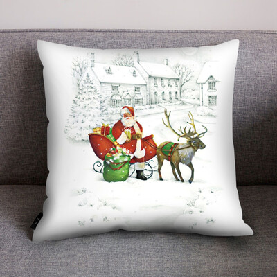 

Tailored Print Pillow Case Polyester Sofa Car Cushion Cover Home Decor