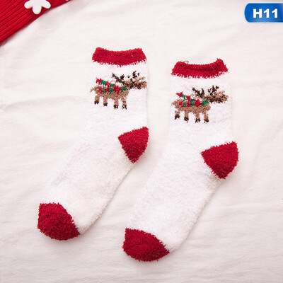 

Christmas Ladies Soft Fluffy Socks Warm Winter Cosy Lounge Bed Xmas Gifts