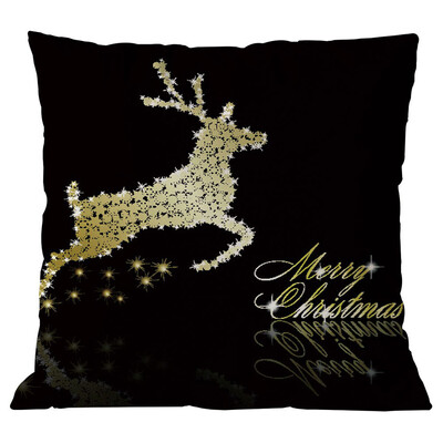 

Tailored Merry Christmas Pillow Cases Linen Sofa Cushion Cover Home Decor Pillow Core