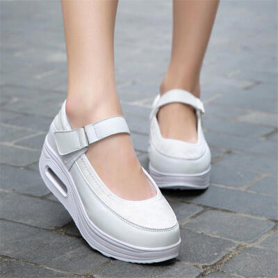 

2018 Women Breathable mesh Casual shoes Woman Flat platform shoes Air damping fashion zapatillas mujer casual tenis feminino