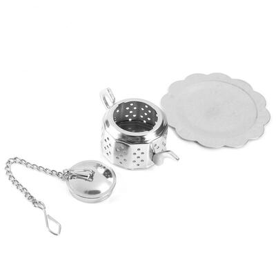 

Greensen Stainless Steel Loose Tea Infuser Leaf Strainer Filter Diffuser Herbal Spice Teapot Shape loose tea strainer loose tea
