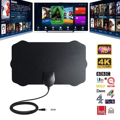 

HD 1080P Indoor Digital TV Antenne 200 Mile Range U-shaped Clamp Antenna