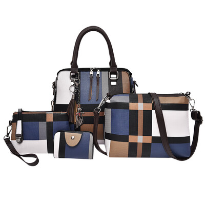 

Tailored Fashion Composite Bag Shoulder Crossbody Handbag Phone Bag For Women Girls 4Pcs
