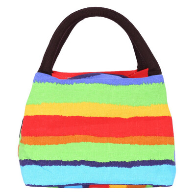 

Canvas Dark Cell Insulated Thermal Lunch Bags Outdoor Picnic Carry Bag