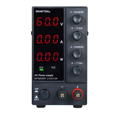

WANPTEK NPS605W 0-60V 0-5A Switching DC Power Supply 3 Digits Display LED High Precision Adjustable Mini Power Supply AC 115V230V