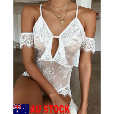 

AU Sexy Lingerie Sleepwear Lace Womens G-string Underwear Babydoll Nightwear