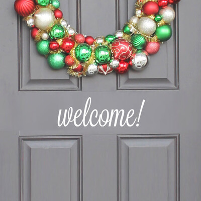

〖Follure〗Welcome Home Decor Wall Sticker Decal Bedroom Door Vinyl Art Mural