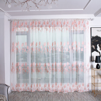 

Gobestart Sheer Curtain Tulle Window Treatment Voile Drape Valance Fabric