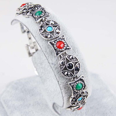 

New Fashion Women Girl Yellow Colorful Rhinestone Bracelet Bangles
