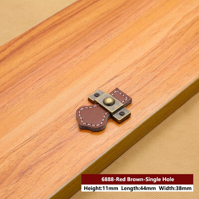 

JD Leather Handle Bag Handle Drawer Door Knob Brown Black Furniture Handle Hardware Decoration Zinc Alloy