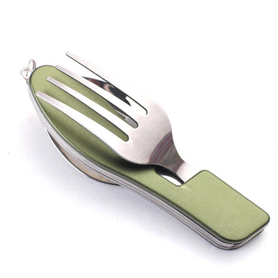 

Stainless Steel Folding Cutlery Fork Spoon Tool Camping Hiking Utensil Outdoor