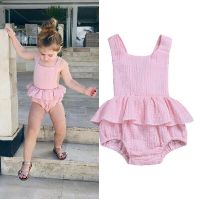 

Newborn Infant Baby Girl Tops Romper Bodysuit Jumpsuit Outfits Sunsuit Clothes