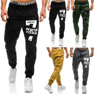 

UK Mens Sport Gym Pants Slim Fit Running Joggers Casual Long Trousers Sweatpants
