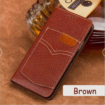

Leather flip phone case for iphone 6 6s 7 8 Plus X Xs Max lychee denim card protector flip cover for 6p 7p 8p Xr case