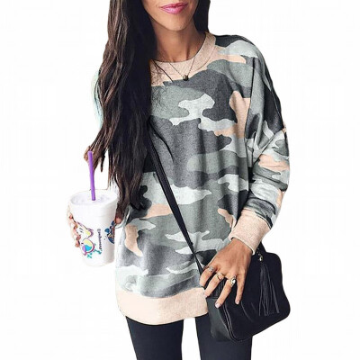 

sweatshirt bottoming shirt round collar long sleeve printed pullover top