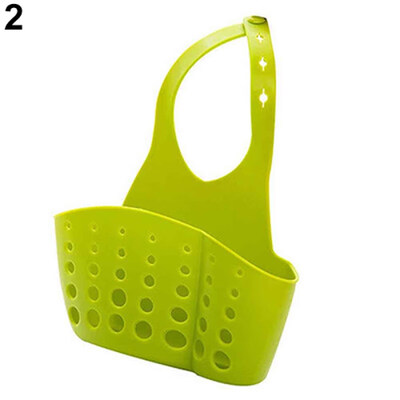 

Sink Sponge Holder 2 Bags Holes Tap Hanging Strainer Organizer Storage Rack