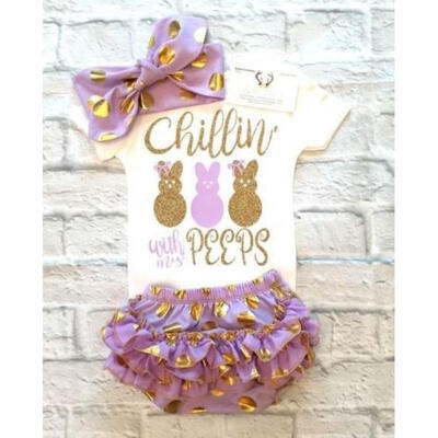 

Rabbit Infant Baby Girl Romper Top Jumpsuit Tutu Pants Headband Outfit Clothes Set