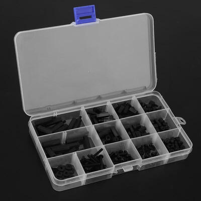 

Greensen Popular Black Nylon Screw Box 260PCS M3 Bolt Insulated Screw Nut Standoff Combination Set
