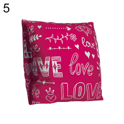 

Love Letter Square Throw Pillow Protector Case Cushion Cover Car Sofa Bed Decor