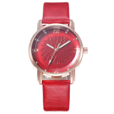 

Student Simple Sun Flower Fashion Watch Womens Quartz Watch