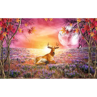 

5D DIY Full Drill Diamond Painting Fantasy Deer Cross Stitch Embroidery Kit