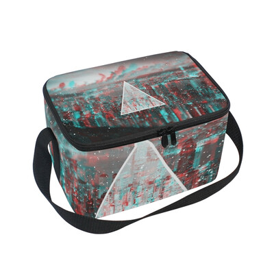 

ALAZA Lunch Box Insulated Triangle Light Lunch Bag Large Cooler Tote Bagfor Men Women