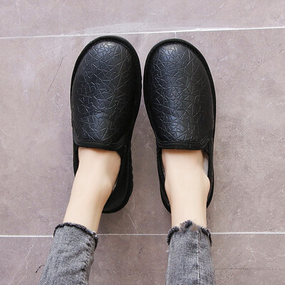 

Winter snowfield boots ladiesboots lazy flat-soled boots waterproof flannel&warm cotton shoes&student bread shoes