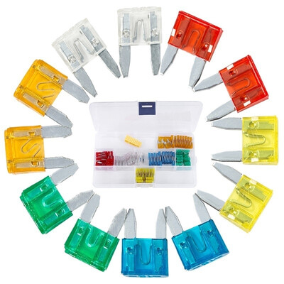 

120Pc Mini Auto Blade Fuses Assorted Car Van Bike Fuse Set 5 10 15 20 25 30 A
