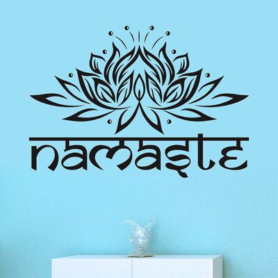 

Siaonvr Water Lily Blooming PVC Sticker Wall Sticker Living Room Decoration