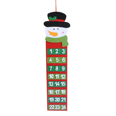 

Gobestart Christmas Advent Calendar & Pockets Felt Kids Wall Hanging Countdown Decors