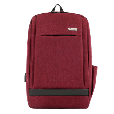 

Women Men Ladies Girl Solid Business Shoulder Backpack With USB Interface Bag