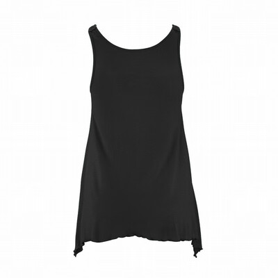 

Slim vest top womens round neck sleeveless lace stitching T-shirt