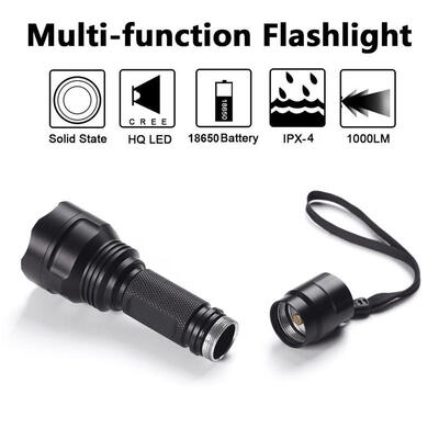 

LED 1000 Lumens Flashlight Focus Adjustable 5 Modes Waterproof Flashlight Portable Torch