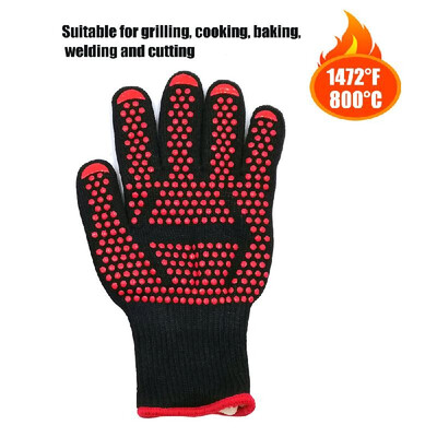 

Kitchen Gloves BBQ Heated Heat-resistant Multi-purpose Cooking Gloves Suitable for Grilling Cooking Baking Welding&Cutting