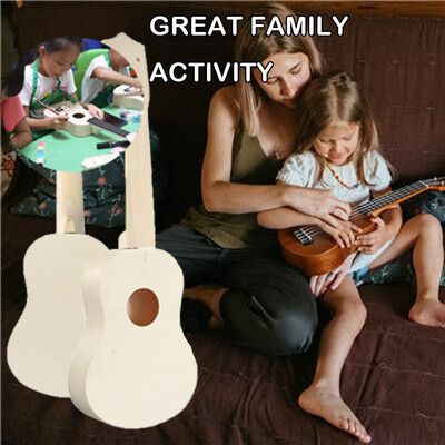 

YIWULAKids Toy DIY Handmade Ukulele with Painting Set DIY Beginner & Music Fan