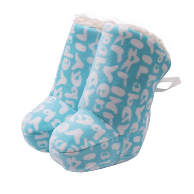 

Baby Girl Boy Plus Velvet Boots Winter Casual Shoes Newborn Cute Non-slip Soft Sole Shoe