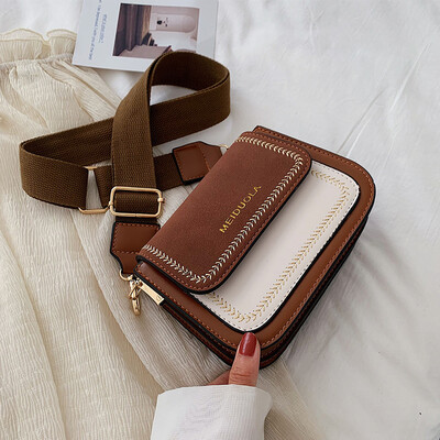 

Advanced sense bag foreign air bag 2019 new wave fashion retro shoulder bag wild ins matte Messenger bag