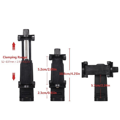 

YUNTENG Universal Phone Clip Tripod Mount Adapter with 14inch Thread Compatible with Tripod Monopod Selfie Stick Table Stand