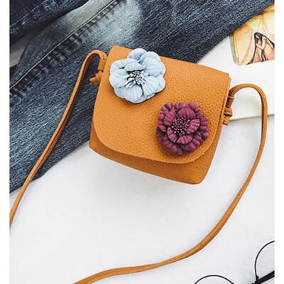 

Fashion Girls Flower Messenger Bag Handbag Shoulder Bag Kids Key Coin Purse