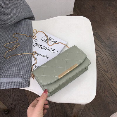 

New French small foreign air bag female 2019 new Korean version of the wild single shoulder slung fashion chain small square bag