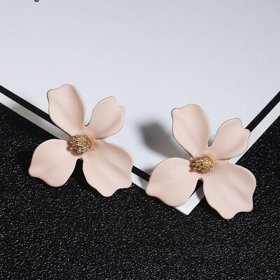 

Statement Big Flower Earrings For Women New Fashion Sweet Plant Drop Earrings Femme Brinco Temperament Wholesale Korean Jewelry