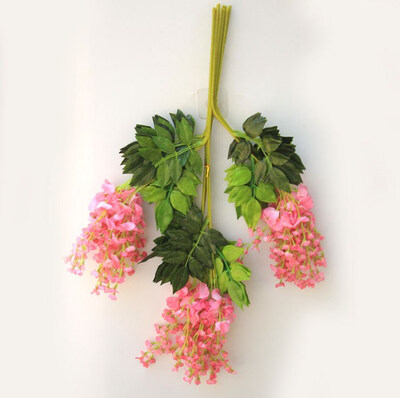 

FUNNYBUNNY Artificial Silk Wisteria Vine Hanging Flower Wedding Decor 6colors