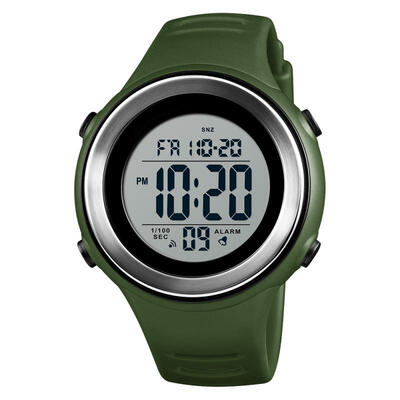 

SKMEI Mens Smart Watch Sports Digital 50M Waterproof Stopwatch Alarm Clock Dual Time Luminous Electronic Watch