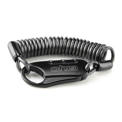 

Bicycle Helmet Cable Lock Mountain Road Bike Seat Wheel Lock Riding Zinc Alloy