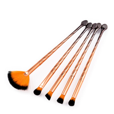 

〖Follure〗5Pcs Pro Makeup Brushes Set Foundation Powder Eyeshadow Eyeliner Lip Brush Tool