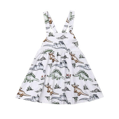 

Toddler Baby Girl Sleeveless Backless Dinosaurs Princess Party Dress Clothes