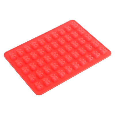 

50 Bears Cavities Silicone Chocolate Candy Ice Mold Baby Shower Baking Tool